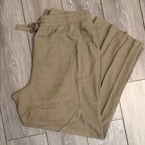 Cato Women's Tan Straight Leg Pants